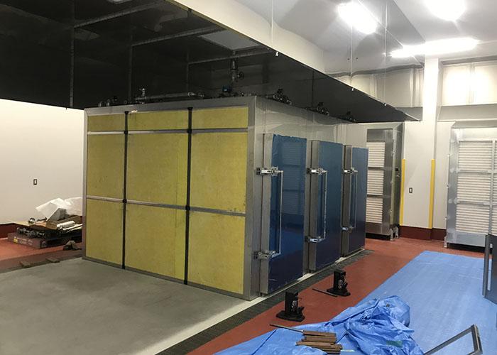 蒸し庫設置過程