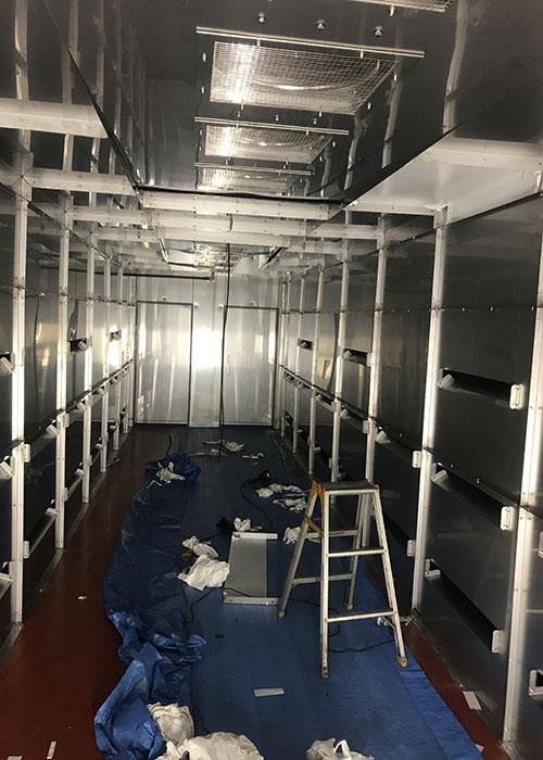 ホイロ設置過程