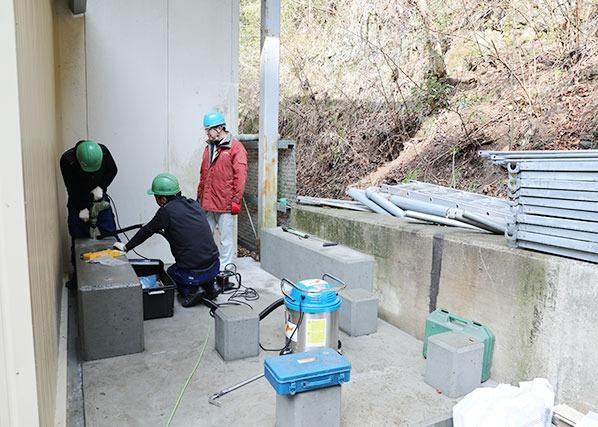 タンク設置準備